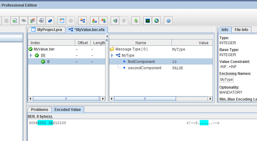 Select ASN.1 files